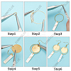 DIY Shell & Alloy Dangle Earring Making Kits DIY-SC0026-53-6