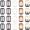 20Pcs Resin Tri-Glide Adjuster Buckles FIND-GF0008-12B-6
