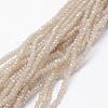 Electroplate Glass Beads Strands EGLA-J144-PL-C03-1