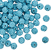 120Pcs Pave Disco Ball Beads RB-SC0004-84B-1