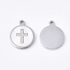 304 Stainless Steel Charms STAS-S079-124P-2