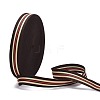 Polyester Grosgrain Ribbon OCOR-WH0063-36-1