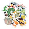 50Pcs Money Theme Paper Self-Adhesive Picture Stickers STIC-C010-08-2