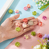 15Pcs 3 Colors Synthetic Coral Dyed Carved Beads SHEL-TA0001-30-6