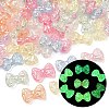 Luminous & UV Plating Transparent Acrylic Beads MACR-L015-13-1