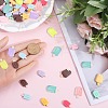 SUNNYCLUE 84Pcs 14 Styles Opaque Resin Imitation Food Cabochons RESI-SC0002-76-3