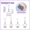 32Pcs 4 Styles Iron Swivel Clasps IFIN-TA0001-79-4
