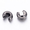 Brass Crimp Beads Covers KK-H289-NFB-NF-2