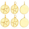 10Pcs Brass Pendants KK-BBC0027-97-7