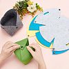 CHGCRAFT 5Pcs 5 Colors Foldable Felt Fleshy Flowerpot DIY-CA0003-95-3