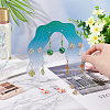 Custom Wavy Acrylic Earring Display Stands EDIS-WH0005-26-3
