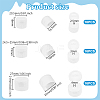 48Pcs 3 Styles Plastic Bottle Caps FIND-OC0003-67B-2
