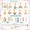 Rainbow DIY Knitting Tool Sets HJEW-NB00058-2