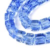 Transparent Glass Beads Strands GLAA-R041-8x8mm-A12-3
