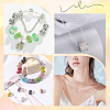 80Pcs Polymer Clay Rhinestone European Large Hole Beads with Silver Color Plated Brass Cores FPDL-LT0001-02F-7