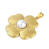 ABS Plastic Imitation Pearl Pendants STAS-H224-03G-2