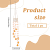 Flower Round Glass Beads Tassel Hanging Suncatchers for Window Garden Outdoor Decoration HJEW-WH20020-007A-2