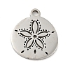 Non-Tarnish 201 Stainless Steel Pendants STAS-E015-04P-1