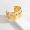 304 Stainless Steel Cuff Bangles BJEW-M082-05G-1