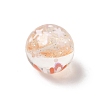 Transparent Resin Enamel Beads RESI-M052-01B-2