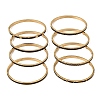 304 Stainless Steel Enamel Hinged Cuff Bangles for Women SA-CBAC920-15G-02-2