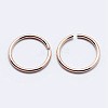 925 Sterling Silver Open Jump Rings STER-F036-02RG-0.3x4mm-2