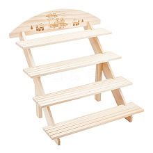 4-Tier Pine Wood Retail Display Racks ODIS-WH0025-102