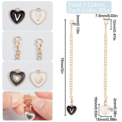 2 Sets Alloy Enamel Cup Pendant Decorations HJEW-SC0001-56V-1