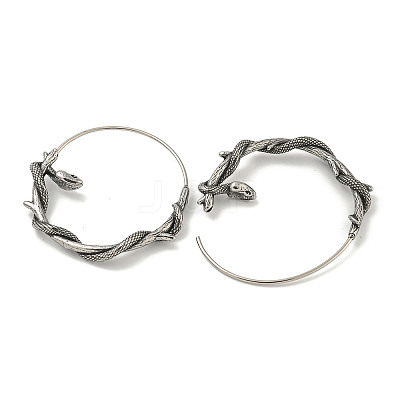 316 Surgical Stainless Steel Hoop Earrings for Women and Men EJEW-D096-22A-AS-1