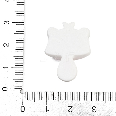 BurlyWood Opaque Panda Resin Cabochons CRES-P037-02D-1