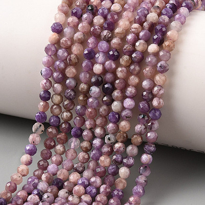 Natural Charoite Beads Strands G-K376-A04-3mm-1
