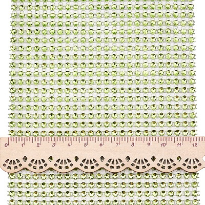 Plastic Mesh Rhinestone Trimming DIY-BC0001-03D-1