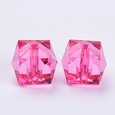 Transparent Acrylic Beads X-TACR-Q259-10mm-V08-1