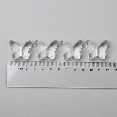 Transparent Acrylic Beads PL404Y-6-1