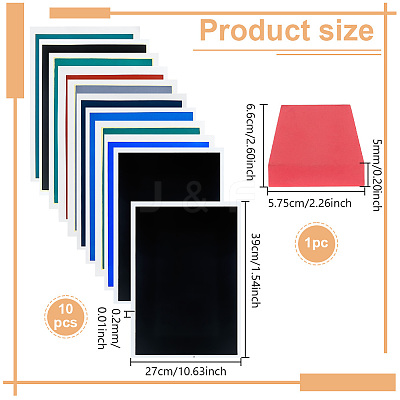 10Pcs Paper Engraving Marking Paper for Laser Engraver and Cutting Machine AJEW-WH0596-172-1