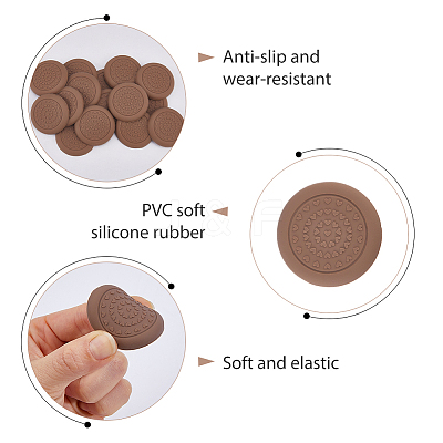 2 Sets Silicone Furniture Pad AJEW-DC0004-09B-1