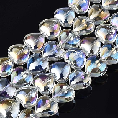 Electroplate Glass Beads Strands EGLA-S188-14-B03-1