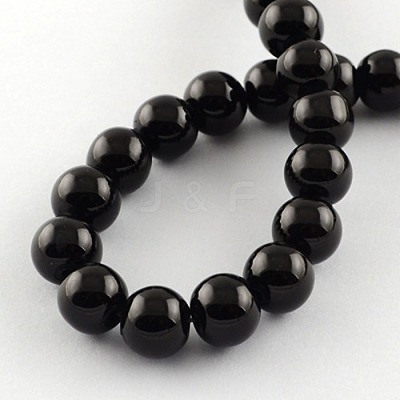 Painted Glass Bead Strands X-DGLA-S071-4mm-90-1