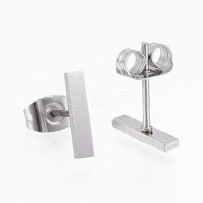 Tarnish Resistant 304 Stainless Steel Stud Earrings X-EJEW-H350-24P-1