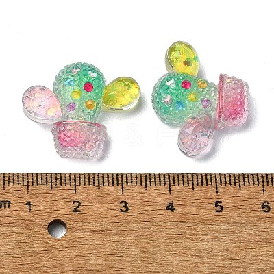 Transparent Epoxy Resin Decoden Cabochons CRES-I030-08A-1