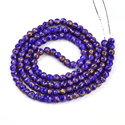 Baking Paint Glass Beads X1-DGLA-N010-6mm-06-1