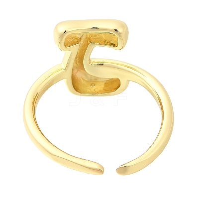 Rack Plating Brass Open Cuff Rings RJEW-S394-01G-J-1