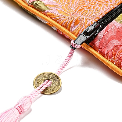 Chinese Style Floral Cloth Jewelry Storage Zipper Pouches AJEW-D063-01F-1