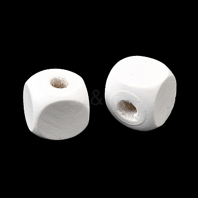 Spray Painted Wooden Beads WOOD-P021-01C-30-1