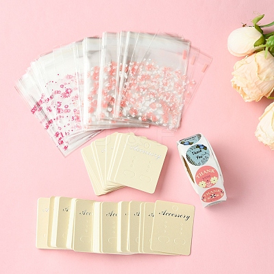 200Pcs Earring Displays Cards CDIS-FS0001-16-1