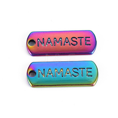 Rainbow Color Alloy Charms PALLOY-S180-238-NR-1