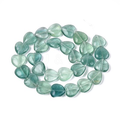 Natural Green Fluorite Beads Strands G-T142-64B-1
