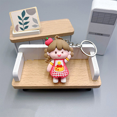 Girl PVC Bag Keychain LS-PW-WG0BCC7-01-1