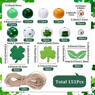 St. Patrick's Day DIY Jewelry Making Kits DIY-SP0007-78-1