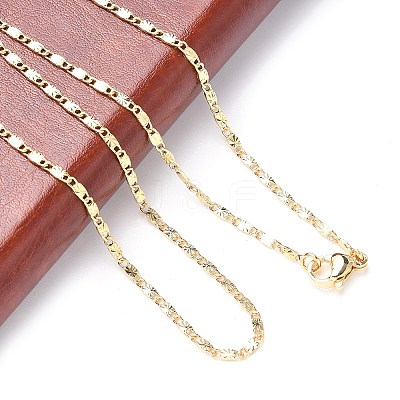 Brass Chain Necklaces MAK-L009-17G-1
